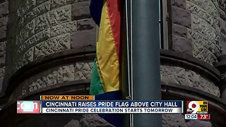 'Love is love is love is love': For the first time, a Pride flag is flying over Cincinnati City Hall