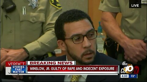 Kellen Winslow Jr. found guilty of rape, indecent exposure