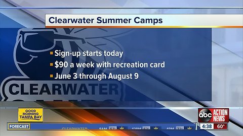 Clearwater Summer Camps registration begins March 21