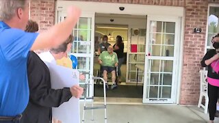 Father reunited with family on Father's Day after being hospitalized for seven months due to COVID-19