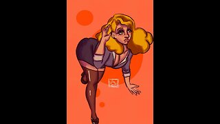 Pinup practice (speedpaint)