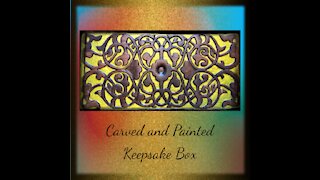 Carved and Painted Keepsake Box