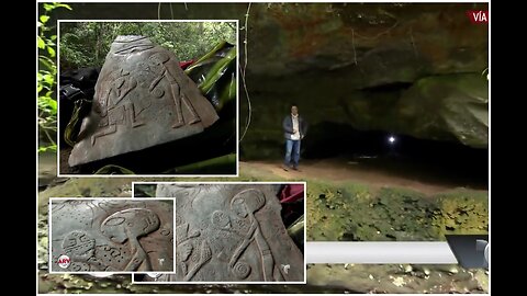 Concrete Evidence Of Contact Between The Maya And The Aliens In A Cave In Mexico.Mystery & UFO Alien