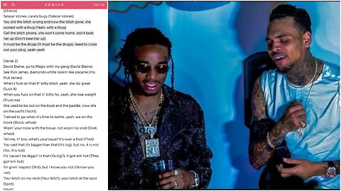 Quavo responds to Chris Brown's diss with a new song called "Tender"