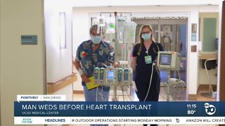 Man weds before heart transplant