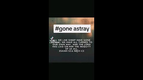 gone astray #bibleverseoftheday📖😇 #biblescripture #Bible #biblebuild