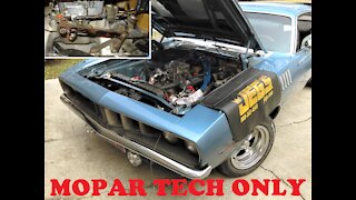 Mopar Tech pt 1; kickdown/throttle linkage issues-Claiming free stolen hp & tq? Cuda Barracuda
