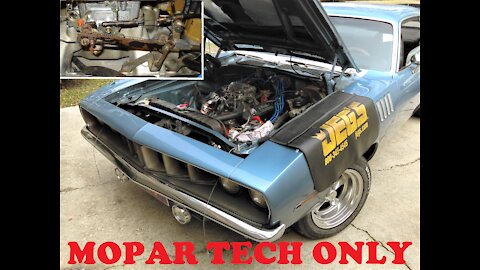 Mopar Tech pt 1; kickdown/throttle linkage issues-Claiming free stolen hp & tq? Cuda Barracuda