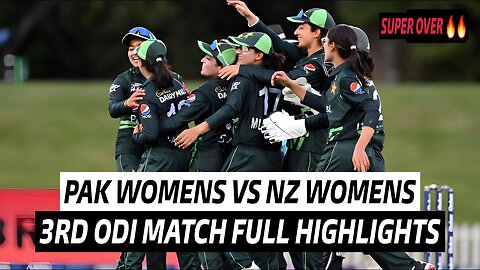 Pak-W vs Nz-W 3rd Odi Highlights 2023 | Pakistan vs New Zealand Highlights