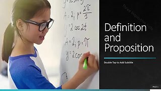 8th Grade Math | Unit 7 | Definition and Proposition | Lesson 2 | Part 1 | Inquisitive Kids
