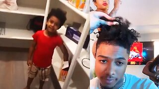 Blueface's influence on his kids causes uproar