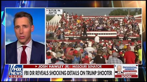 Sen Josh Hawley: Secret Service Had No Idea What They Were Doing When Trump Was Shot