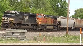 Norfolk Southern 13Q Manifest Mixed Freight with BNSF Power from Berea, Ohio May 28, 2022