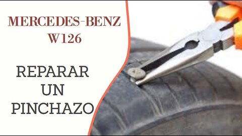 Mercedes Benz W126 - Como reparar un pinchazo de rueda DIY tutorial