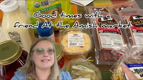 ￼A friend ￼with a friend At the Amish market #mountainviewmarket #Tennessee￼￼ #groceryhaul