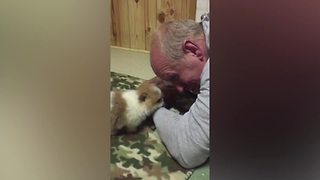 "Puppy Talks To Its Owner"