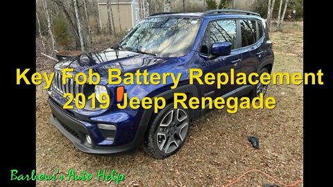 Key Fob Battery Replacement 2019 Jeep Renegade