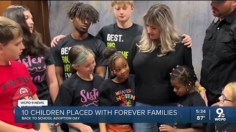 10 Cincinnati children placed in forever homes during adoption day