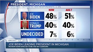 Joe Biden leading President Donald Trump in latest poll