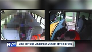 From inside the bus, video captures the terrifying moment Willowick students were hit