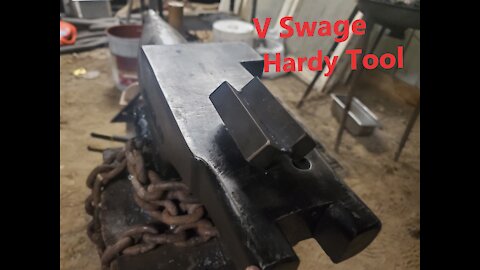 how to make a v swage block hardy tool