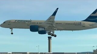 Boeing 757-200 Finnair landing in Fortaleza coming from Helsinki 🇧🇷🇫🇮