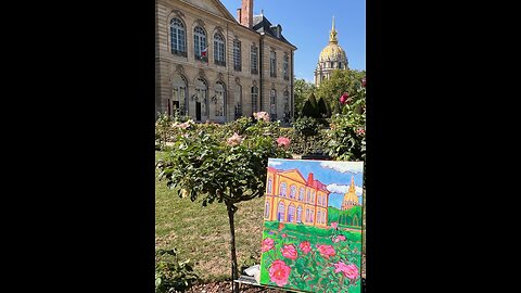 Painting in the Gardens, Rodin Musee, Paris