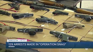 Warren's Operation SNAG results in 129 arrests, 252 felony charges, 75 guns off the streets