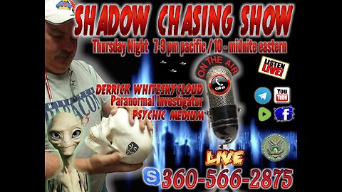 Shadow Chasing Show host Derrick Whiteskycloud 15-2-2024 NO FARMERS NO FOOD