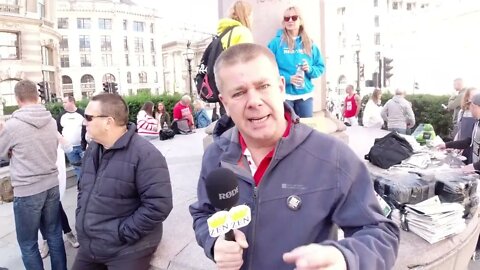 SHUT DOWN THE WORLD FOR 3 DAYS. WORLDWIDE LONDON PROTEST/RALLY, JOE JOHNSON REPORTS
