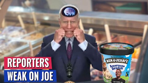 Reporters Question Joe Biden at Ice Cream Shop - What They Ask Will Give You Brain Freeze