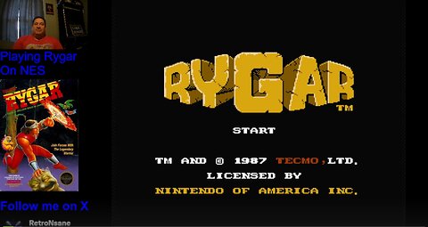 Playing some Rygar on NES