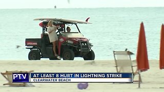 Lightning strikes Clearwater Beach, injuring at least 8