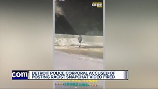 Detroit police officer accused of posting racist Snapchat video fired