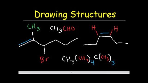 Organic Chemistry Drawing Structures - Bond Line, Skeletal, and Condensed Structural Formulas