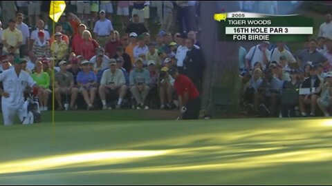 Tiger Woods 2005 Masters Chip-In | Alternate Angle