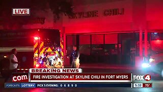 Update: Fire sparks at Skyline Chili in Fort Myers