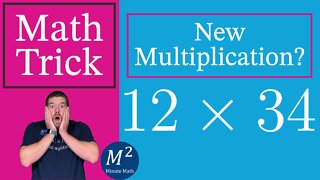 A Different Way to Multiply! 12x34=? | Minute Math Tricks - Part 30 #shorts