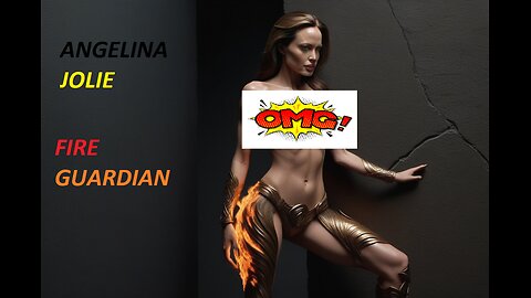 Angelina Jolie as Fire Guardian Ai Generated