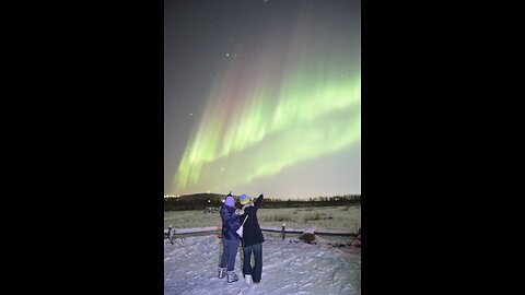 Chasing the Aurora Borealis and Northern Lights in Fairbanks Alaska in November 2023