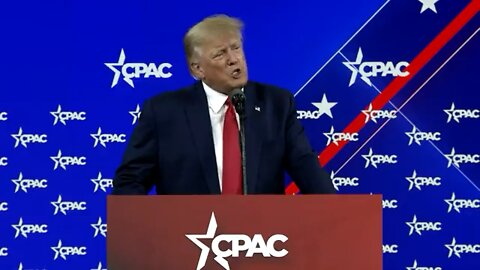 President Trump thanks the American Conservative Union for Hosting this wonderful event!