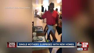 Two single mothers surprised with fully-furnished homes in Dunedin thanks to Warrick Dunn Charities