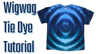 Tie-Dye Patterns: Blue Wigwag