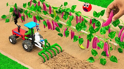 Homemade mini diy tractor making modern agriculture machine science project video