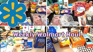 Walmart Grocery Haul | Weekly Haul | Family of 5 | Week Meal Plan | Week of groceries