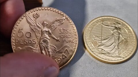 Gold Britannia VS Gold Mexican 50 Pesos! Which do you prefer?