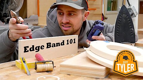 Edge Banding 101. Every Step and Tool you need to Know to Edge Band Plywood in a Small Shop.