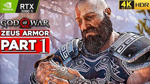 GOD OF WAR PC Gameplay Walkthrough Part 1 ZEUS ARMOR [4K 60FPS HDR] - No Commentary