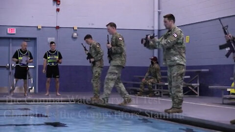 Army Best Medic Competition Combat Water Survival Test