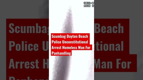 Scumbag Officer GasPard Daytona Beach Police conducts Unconstitutional Arrest #shorts @The Day After